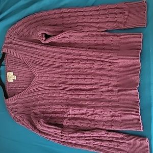 Purple Long Sleeve Sweater